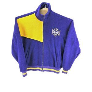 NFL Minnesota Vikings Pro Elite Fleece Jacket Front Zipper Embroidered